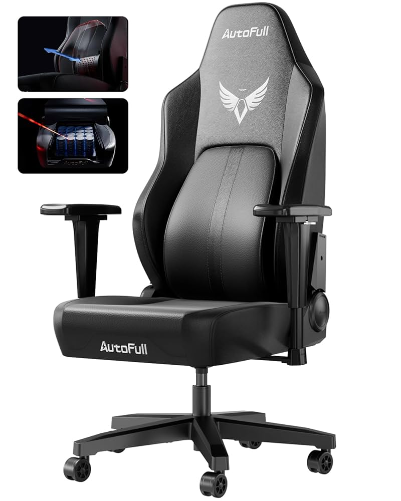 Amazon.co.jp: AutoFull(オートフル)M6 ゲーミングチェア 幅広座
